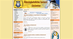 Desktop Screenshot of farnostslusovice.cz